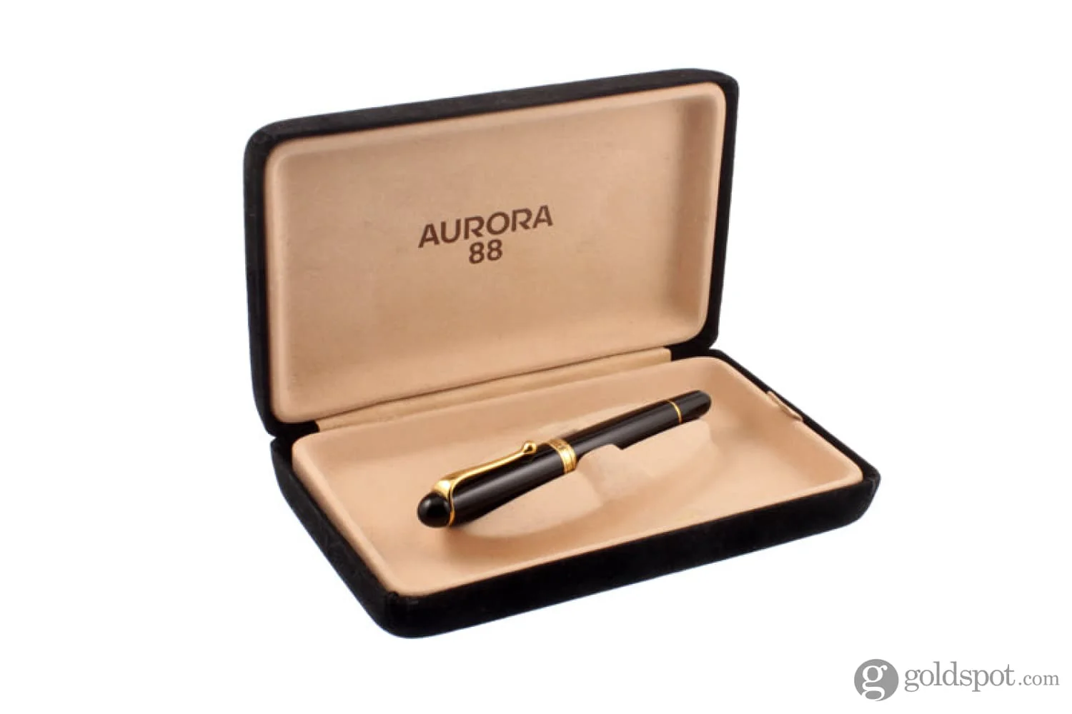 Aurora 88 Large Fountain Pen in Black with Gold Trim - 14K Gold