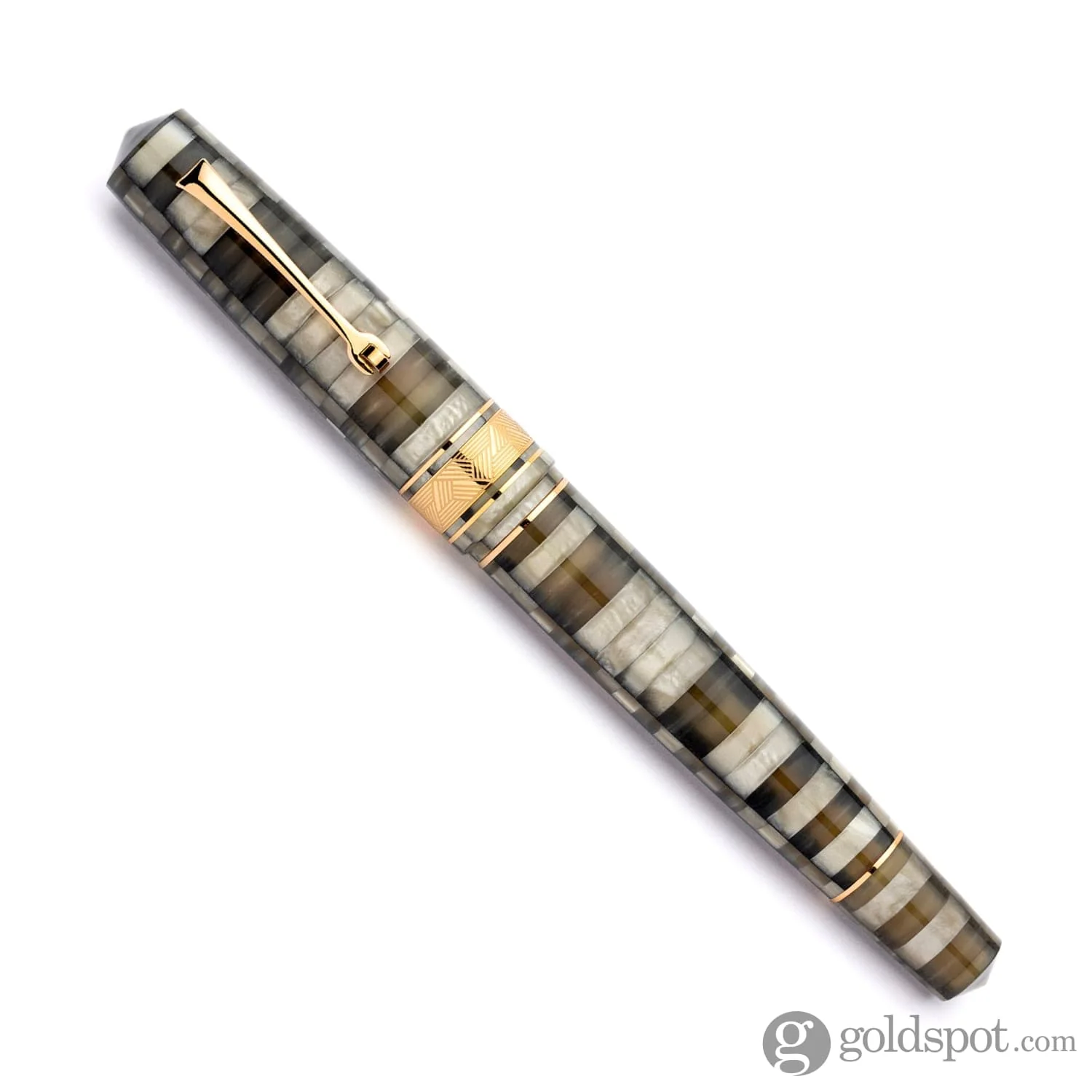 4045-leonardo-mosaico-fountain-pen-in-chiaroscuro-14kt-gold-nib-3.webp Leonardo Mosaico Fountain Pen in Chiaroscuro - 14kt Gold Nib