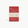 Artik Pack Of 3 Pocket Singer Sewn Notebooks in Cherry