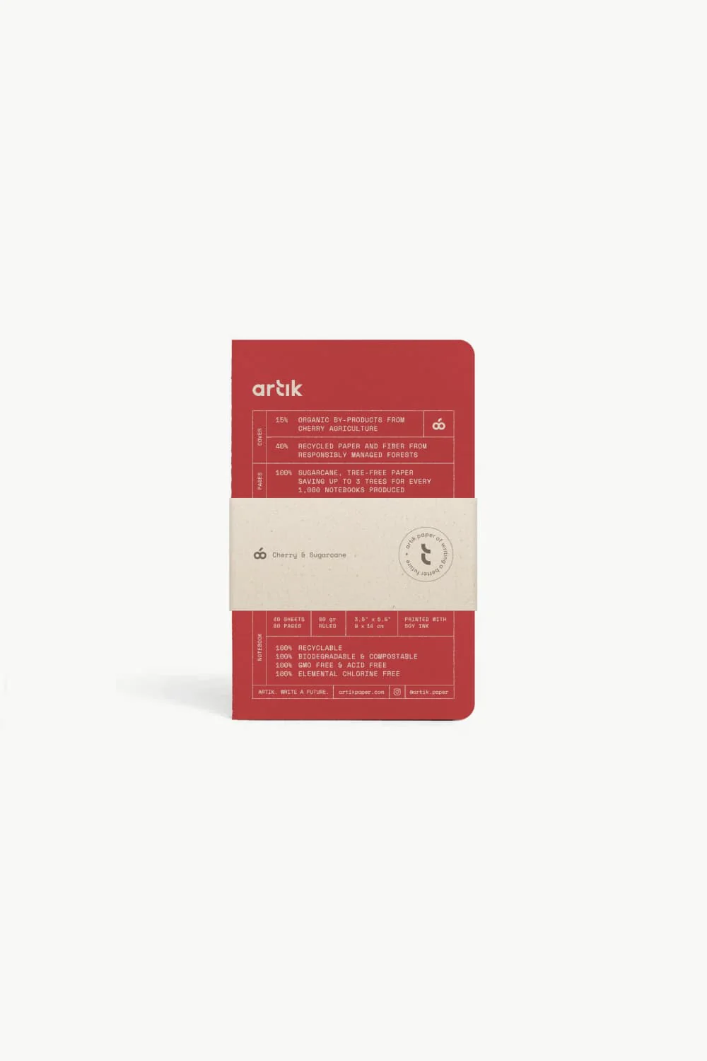 406-artik-pack-of-3-pocket-singer-sewn-notebooks-in-cherry-1.webp Artik Pack Of 3 Pocket Singer Sewn Notebooks in Cherry