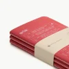 Artik Pack Of 3 Pocket Singer Sewn Notebooks in Cherry