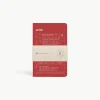 Artik Pack Of 3 Pocket Singer Sewn Notebooks in Cherry