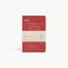 Artik Pack Of 3 Pocket Singer Sewn Notebooks in Cherry