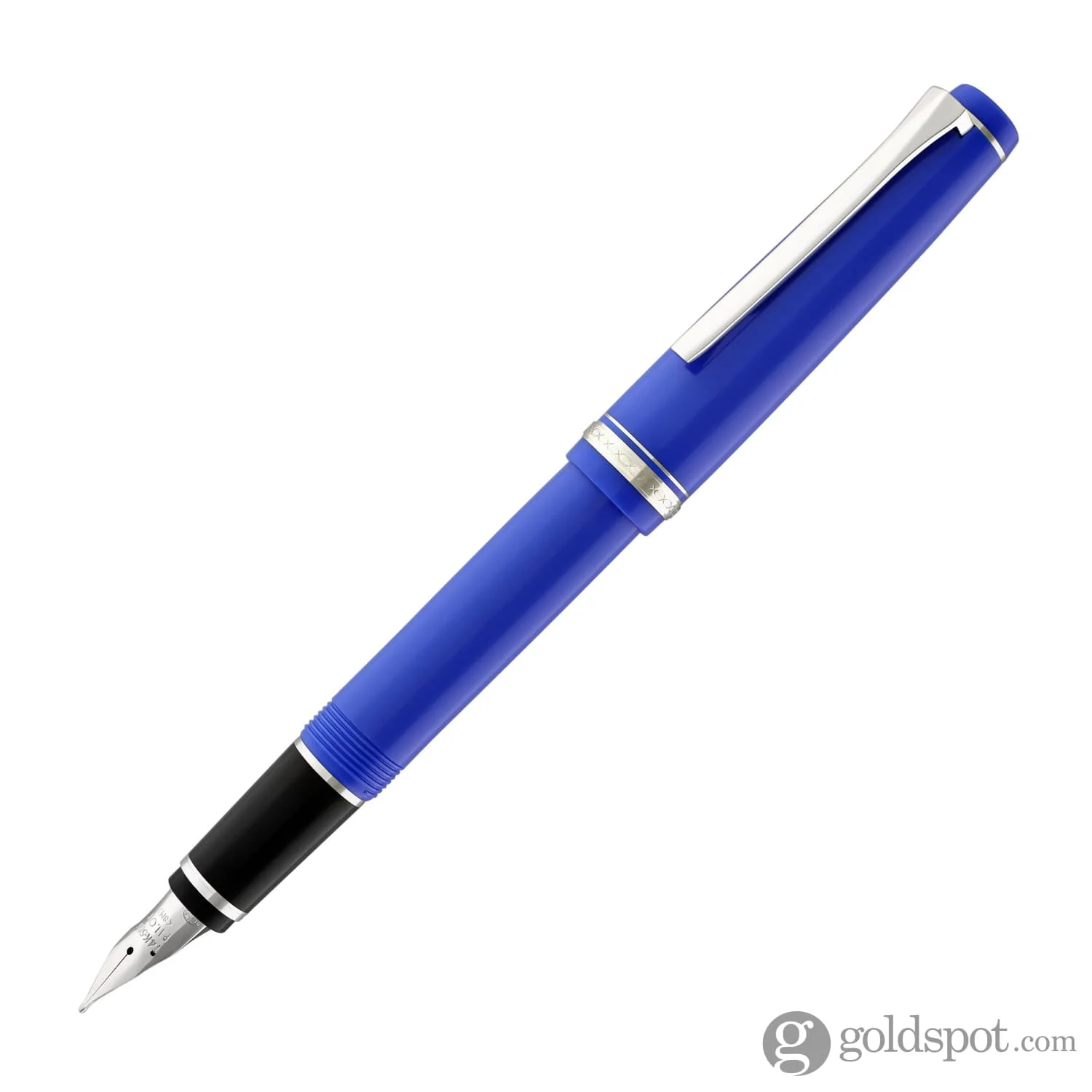 Pilot Falcon Fountain Pen in Resin Blue - 14K Gold Soft Flexible Nib