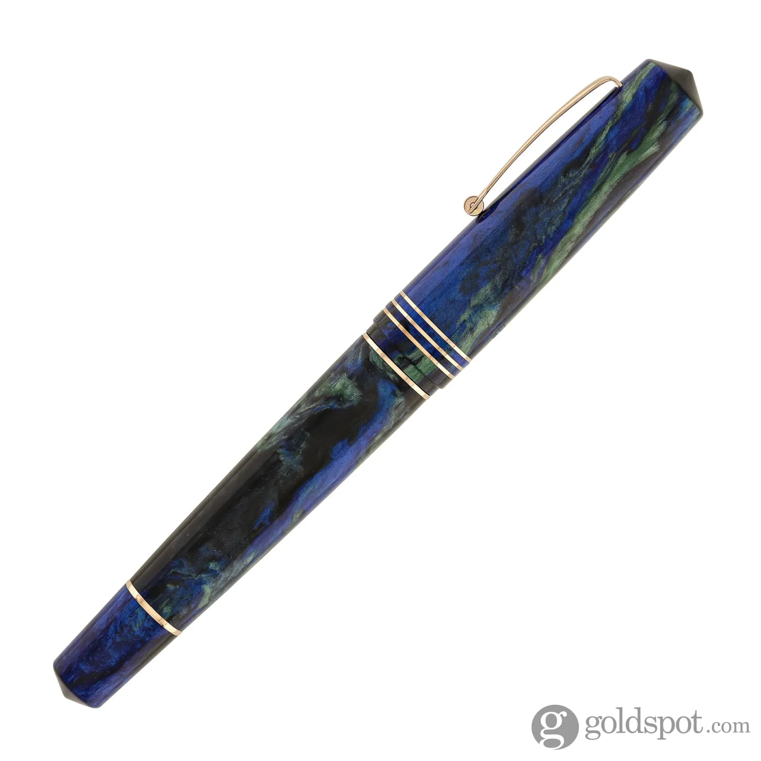 Leonardo Momento Zero Grande 2.0 Fountain Pen in Fiordaliso Blue with Rose Gold Trim
