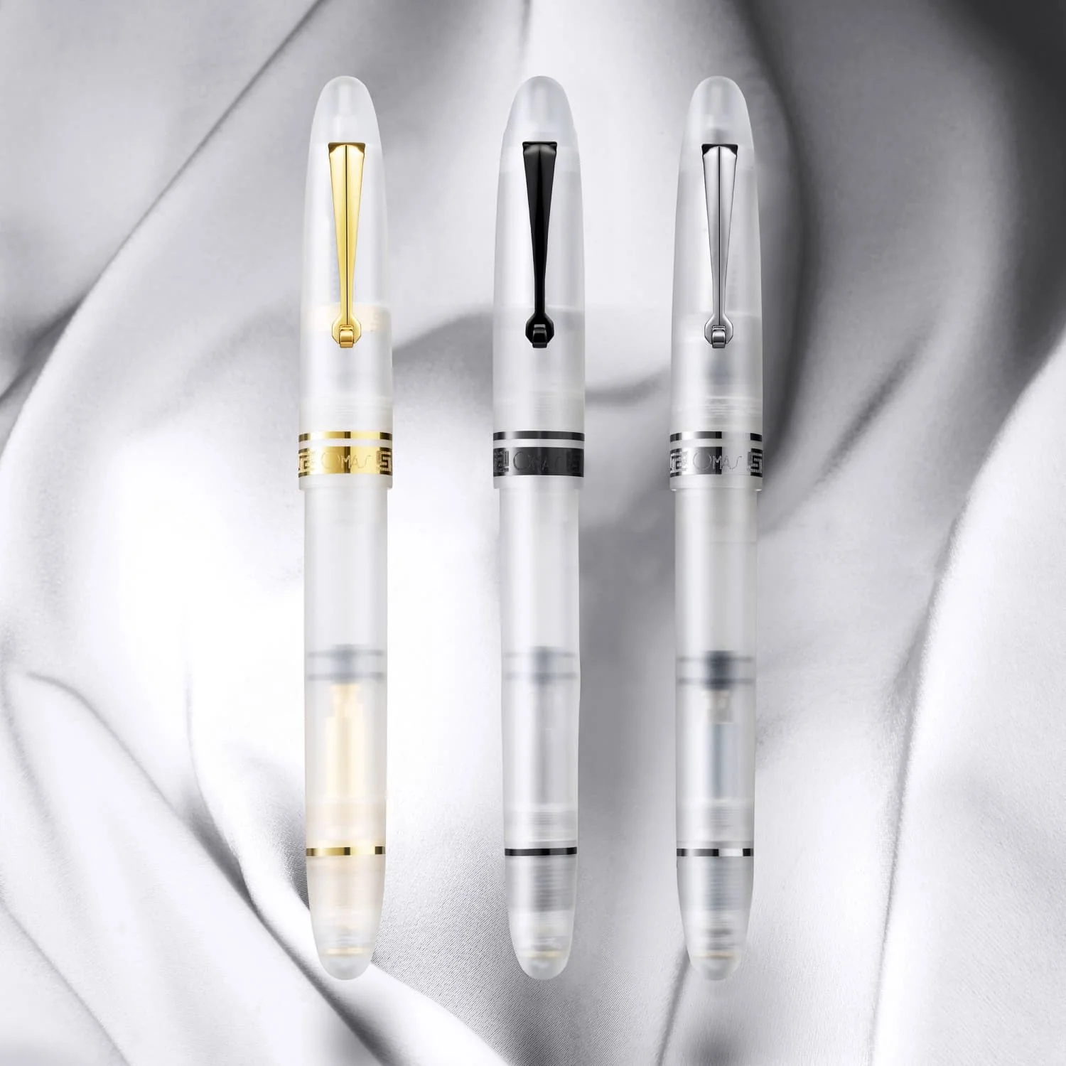 4141-omas-ogiva-fountain-pen-in-frosted-demonstrator-1.webp Omas Ogiva Fountain Pen in Frosted Demonstrator