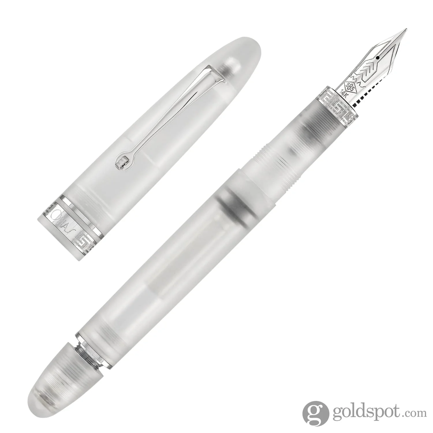 4141-omas-ogiva-fountain-pen-in-frosted-demonstrator-12.webp Omas Ogiva Fountain Pen in Frosted Demonstrator