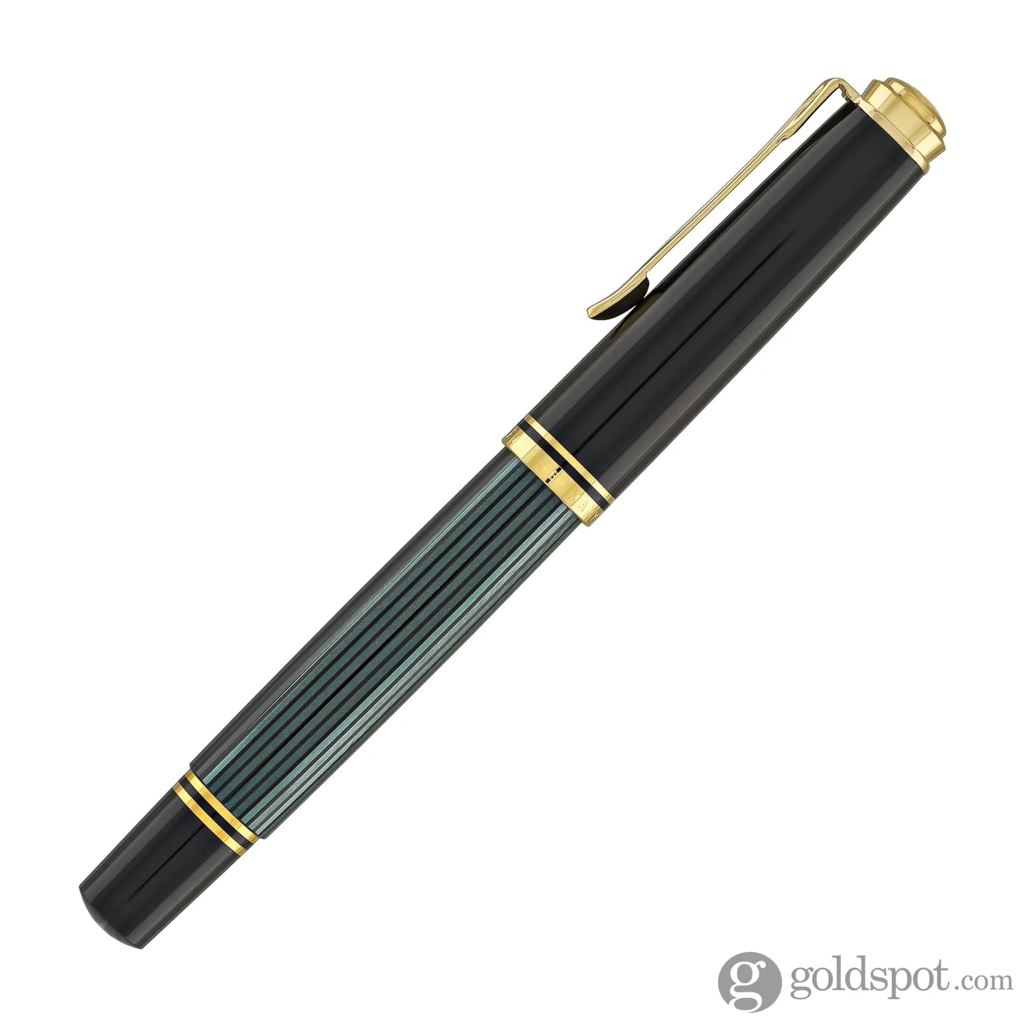 4220-pelikan-souveran-m600-fountain-pen-in-black-green-with-gold-trim-14k-gold-5.webp Pelikan Souveran M600 Fountain Pen in Black & Green with Gold Trim - 14K Gold