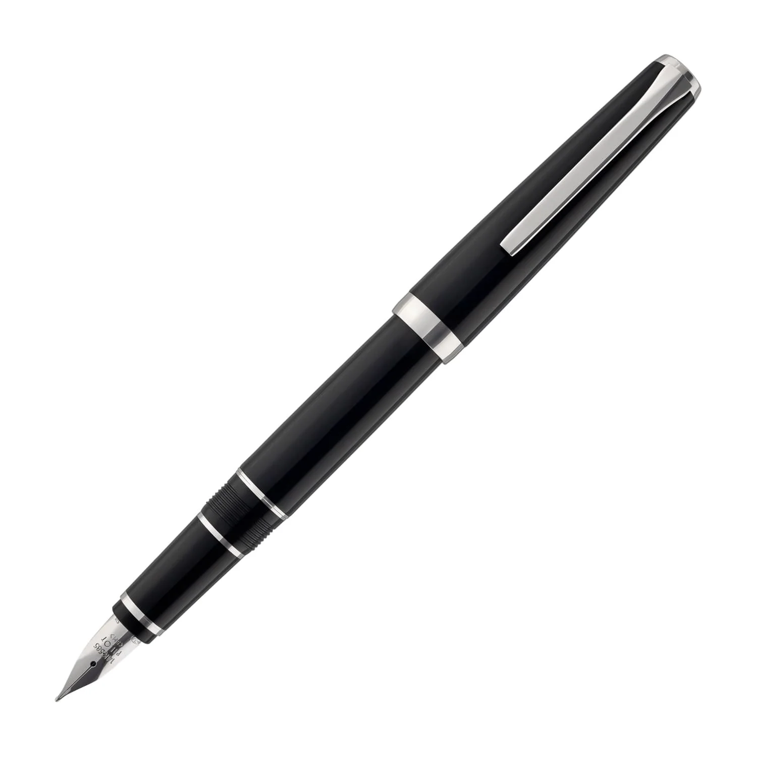 4224-pilot-metal-falcon-fountain-pen-in-black-soft-flexible-1.webp Pilot Metal Falcon Fountain Pen in Black - Soft Flexible