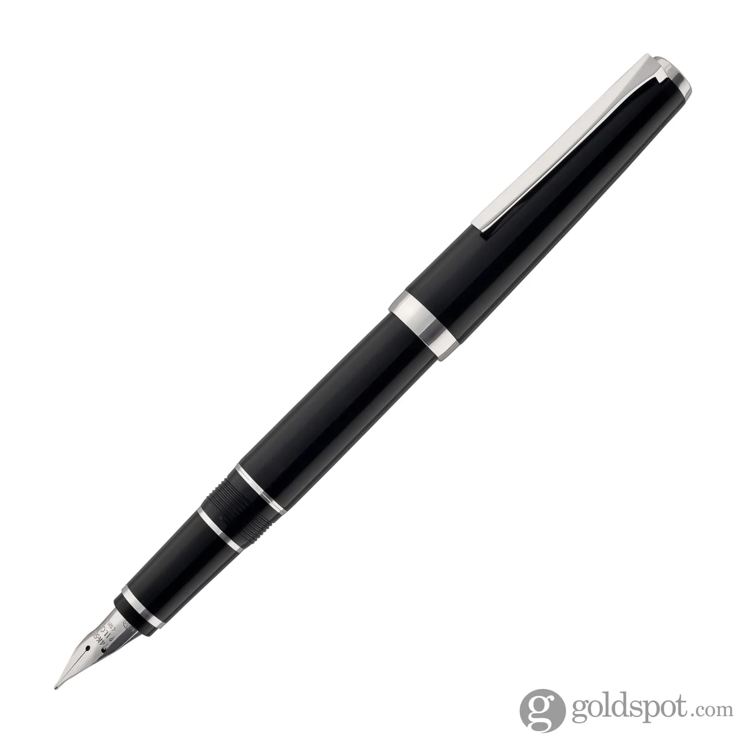 4224-pilot-metal-falcon-fountain-pen-in-black-soft-flexible-2.webp Pilot Metal Falcon Fountain Pen in Black - Soft Flexible