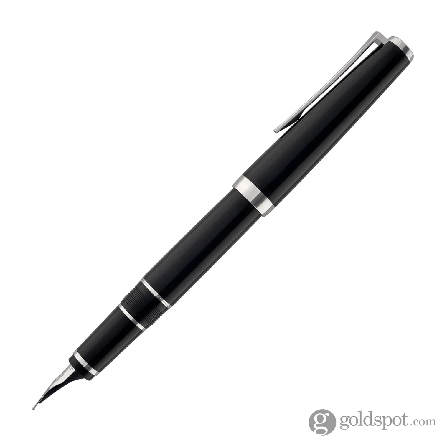 4224-pilot-metal-falcon-fountain-pen-in-black-soft-flexible-3.webp Pilot Metal Falcon Fountain Pen in Black - Soft Flexible