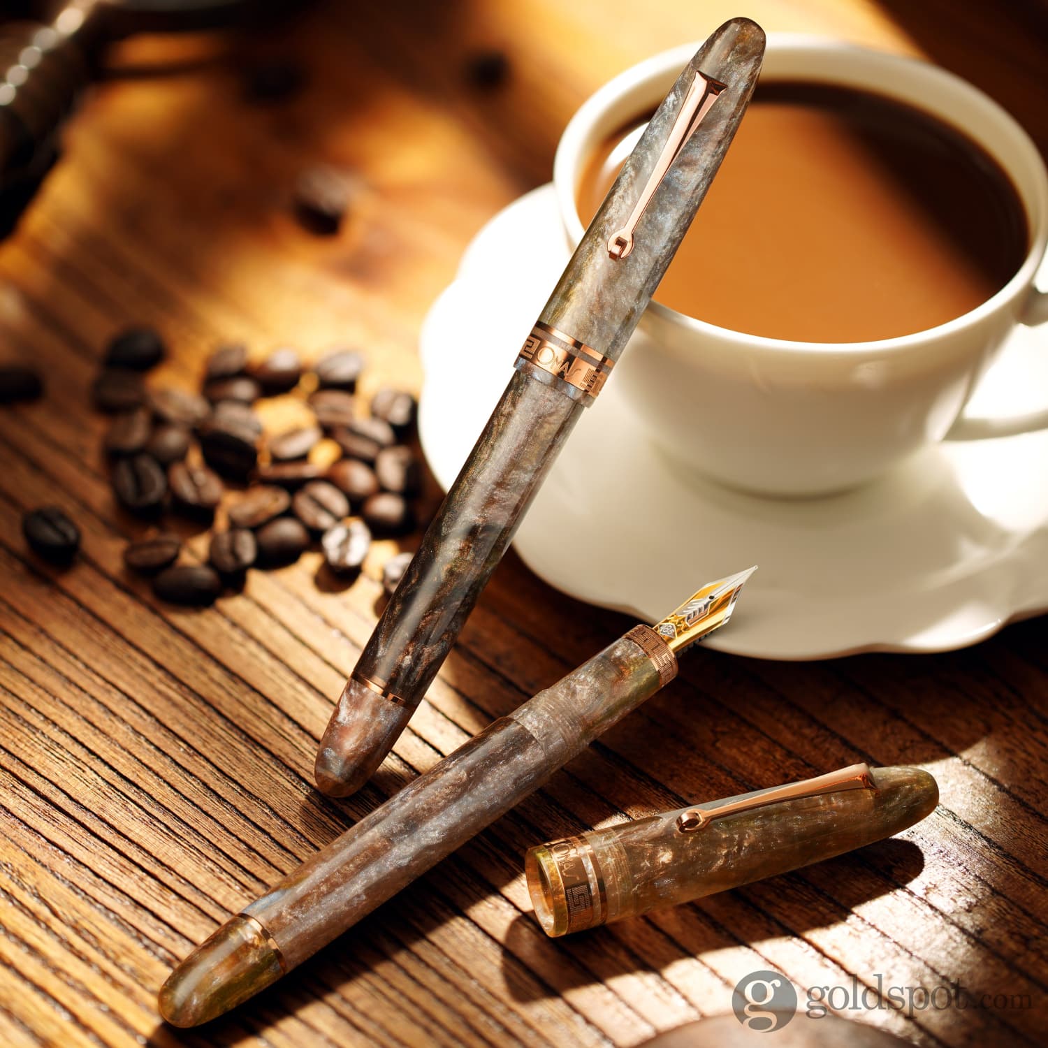 Omas Ogiva Cocktail Series Fountain Pen in Espresso Martini with Brown Trim - Limited Edition