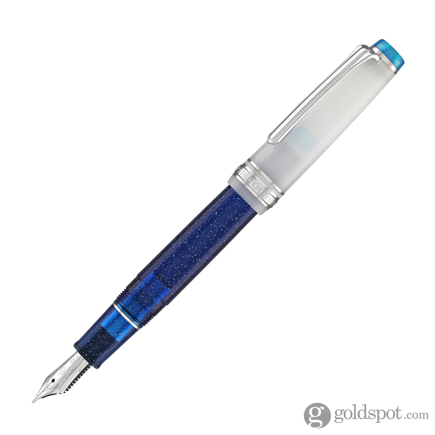 4250-sailor-pro-gear-slim-fountain-pen-in-sunlight-from-the-ocean-floor-with-silver-trim-14k-gold-2.webp Sailor Pro Gear Slim Fountain Pen in Sunlight from the Ocean Floor with Silver Trim - 14K Gold