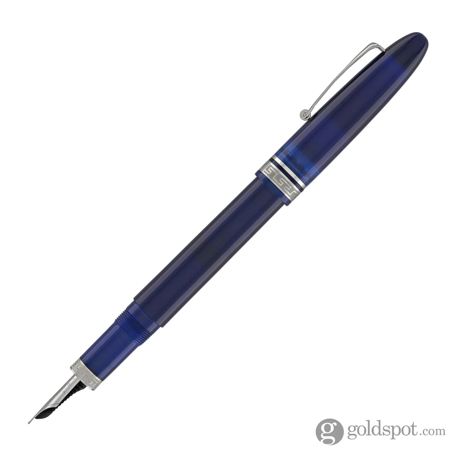 Omas Ogiva Fountain Pen in Blu with Silver Trim