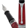 4281-aurora-optima-fountain-pen-in-rossa-red-with-chrome-trim-14k-gold-5.webp Aurora Optima Fountain Pen in Rossa Red with Chrome Trim - 14K Gold