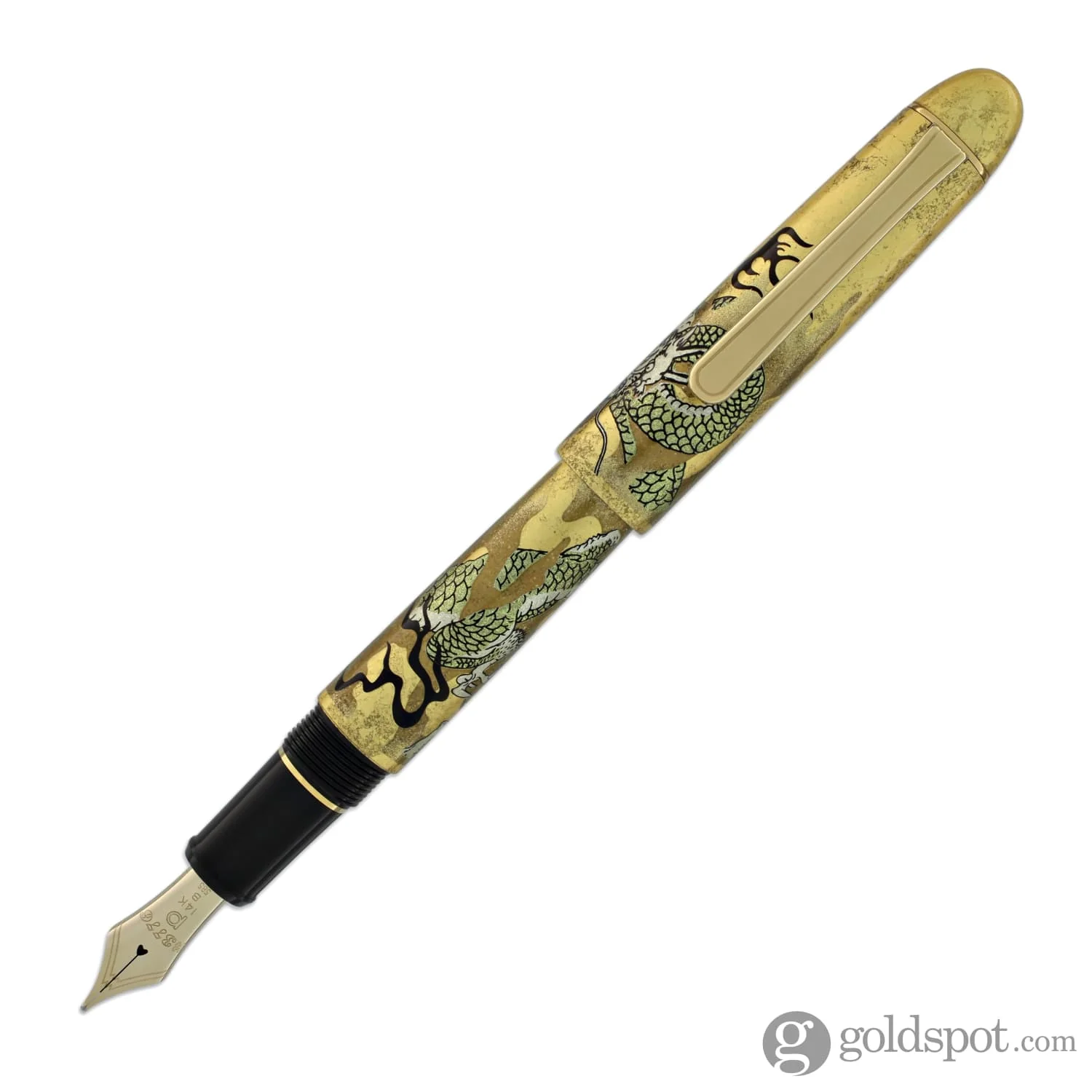 4284-platinum-kanazawa-haku-fountain-pen-in-ascending-dragon-14k-gold-12.webp Platinum Kanazawa-haku Fountain Pen in Ascending Dragon - 14K Gold