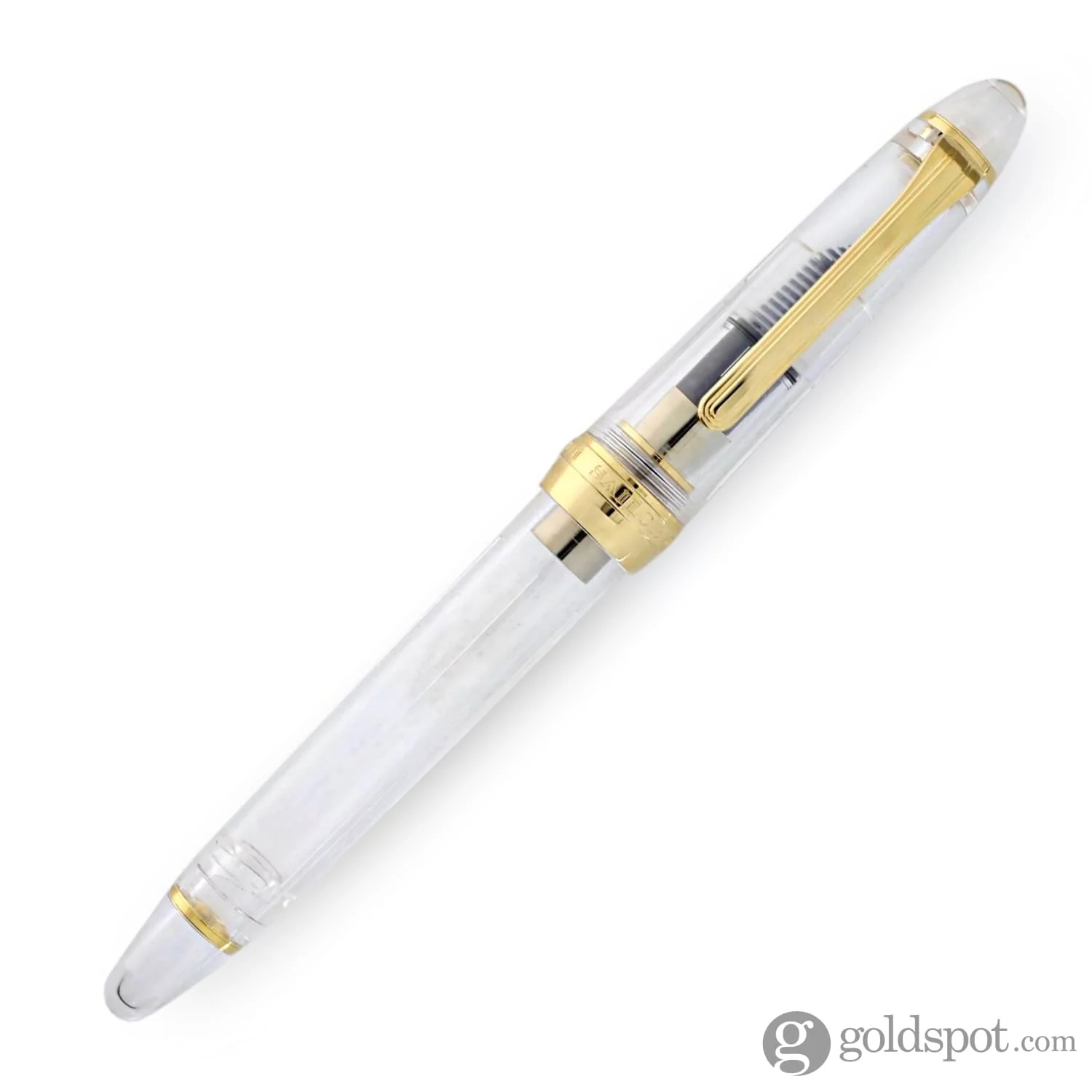 4288-sailor-1911-standard-fountain-pen-in-transparent-with-gold-trim-14k-gold-2.webp Sailor 1911 Standard Fountain Pen in Transparent with Gold Trim - 14K Gold