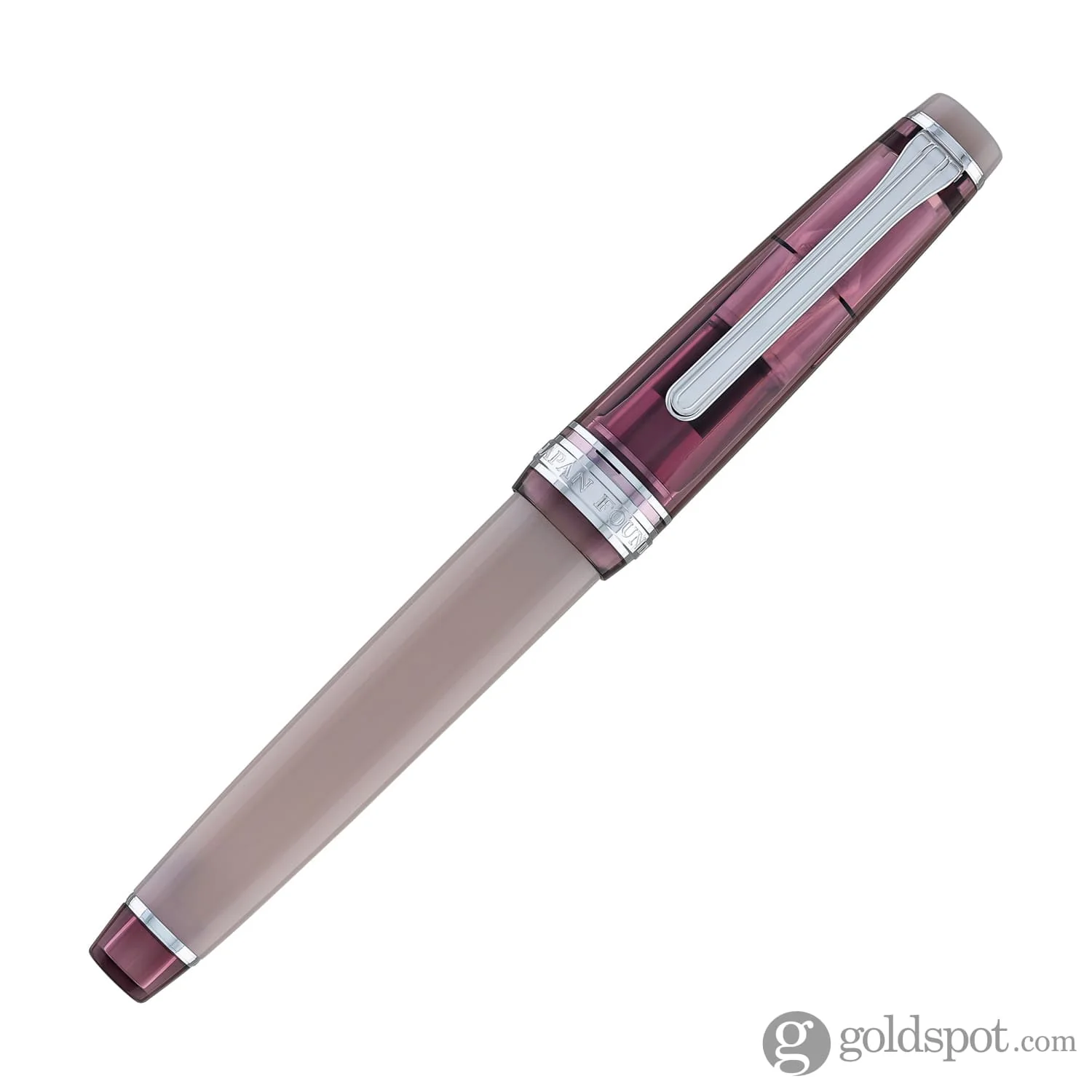 Sailor Pro Gear Slim Fountain Pen in Manyo #3 Series Red Bean - 14K Gold Nib and Azuki Bottled Ink - 50mL