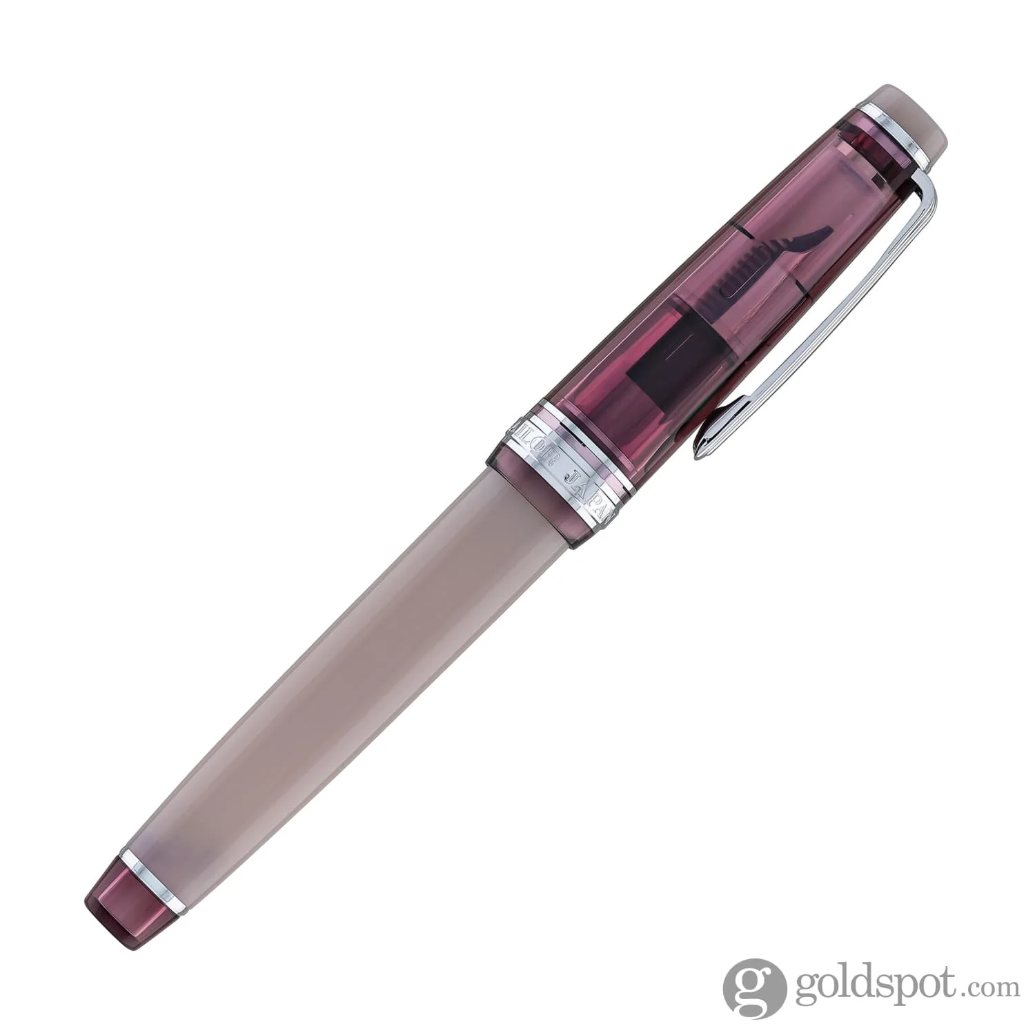 Sailor Pro Gear Slim Fountain Pen in Manyo #3 Series Red Bean - 14K Gold Nib and Azuki Bottled Ink - 50mL