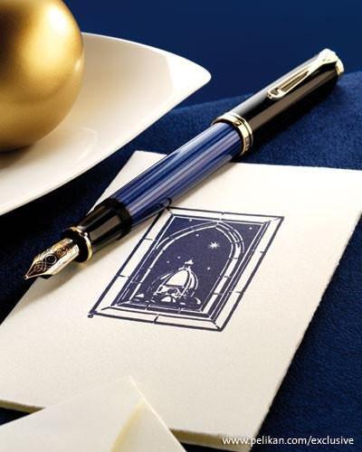 4302-pelikan-souveran-m600-fountain-pen-in-black-blue-with-gold-trim-14k-gold-12.jpg Pelikan Souveran M600 Fountain Pen in Black & Blue with Gold Trim - 14K Gold