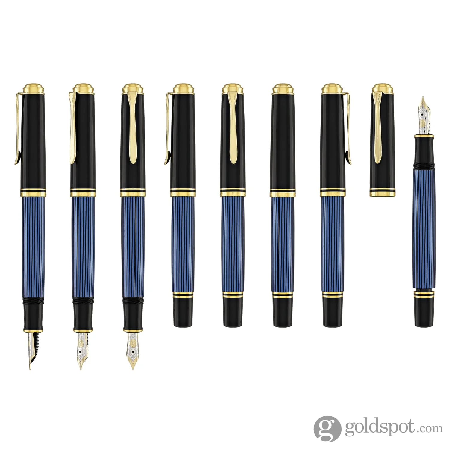 4302-pelikan-souveran-m600-fountain-pen-in-black-blue-with-gold-trim-14k-gold-8.webp Pelikan Souveran M600 Fountain Pen in Black & Blue with Gold Trim - 14K Gold