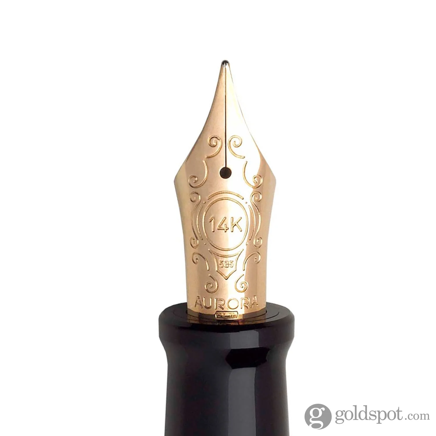 4306-aurora-optima-fountain-pen-in-black-14k-gold-extra-fine-point-2.webp Aurora Optima Fountain Pen in Black - 14K Gold Extra Fine Point