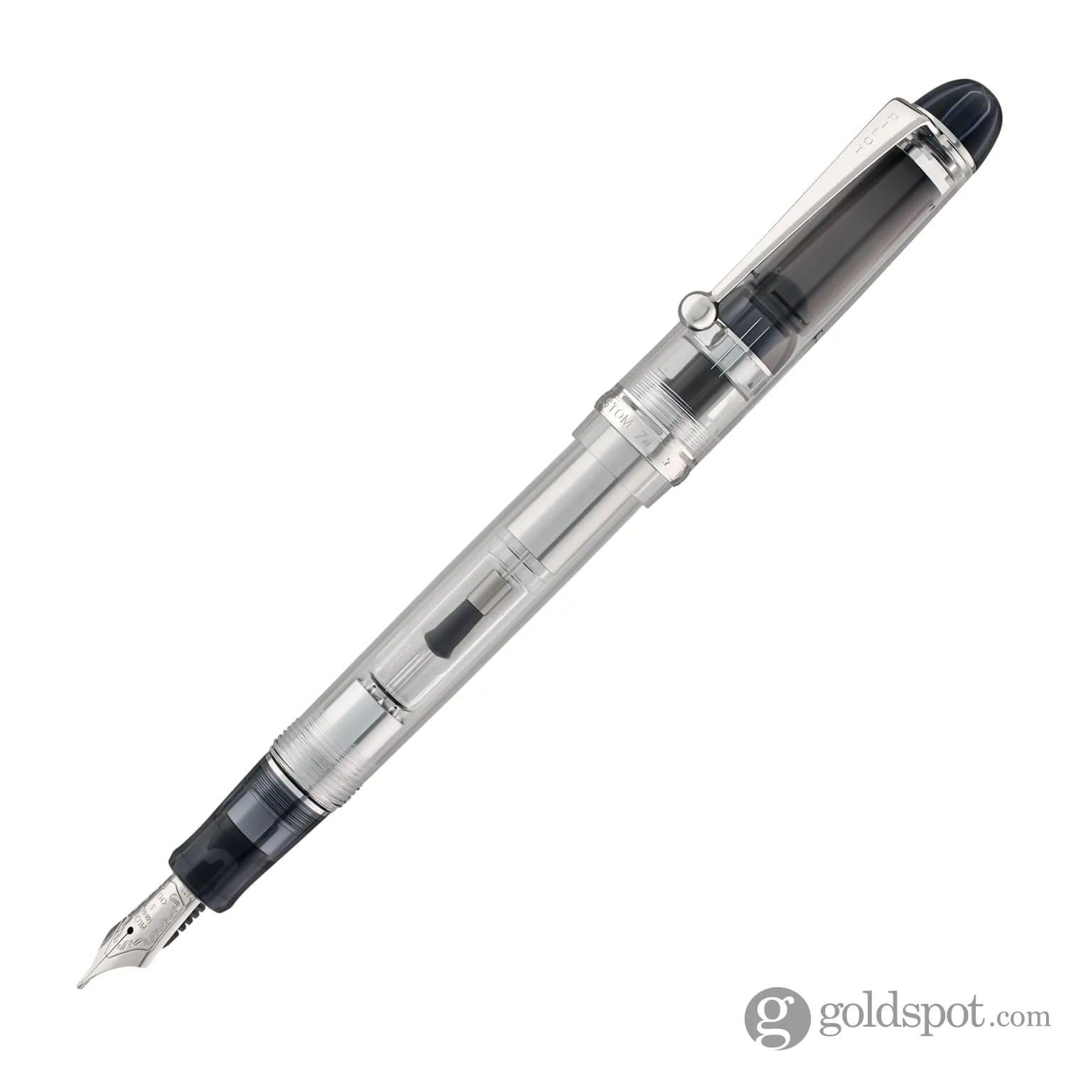 4356-pilot-custom-74-fountain-pen-in-clear-with-silver-trim-14k-gold-2.webp Pilot Custom 74 Fountain Pen in Clear with Silver Trim - 14K Gold