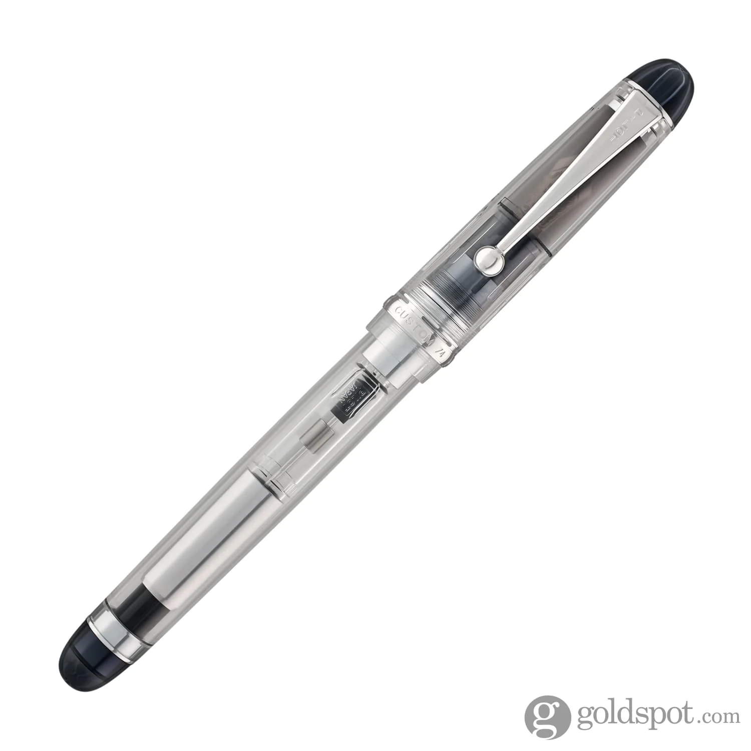 4356-pilot-custom-74-fountain-pen-in-clear-with-silver-trim-14k-gold-4.webp Pilot Custom 74 Fountain Pen in Clear with Silver Trim - 14K Gold