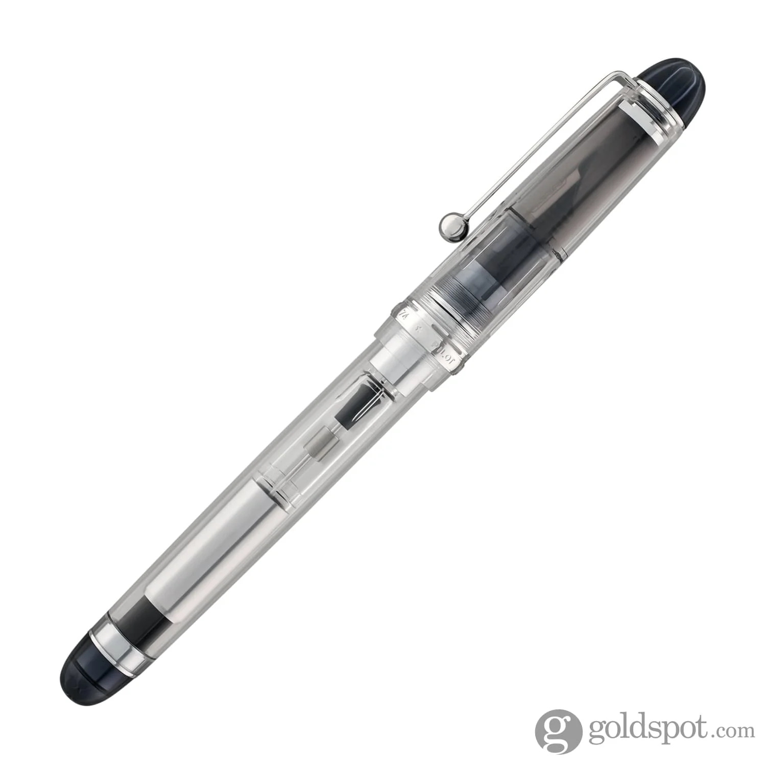 4356-pilot-custom-74-fountain-pen-in-clear-with-silver-trim-14k-gold-5.webp Pilot Custom 74 Fountain Pen in Clear with Silver Trim - 14K Gold