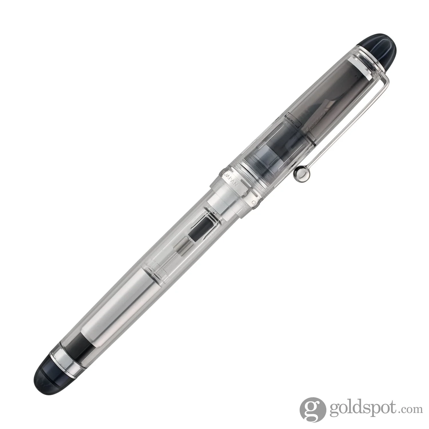 4356-pilot-custom-74-fountain-pen-in-clear-with-silver-trim-14k-gold-6.webp Pilot Custom 74 Fountain Pen in Clear with Silver Trim - 14K Gold