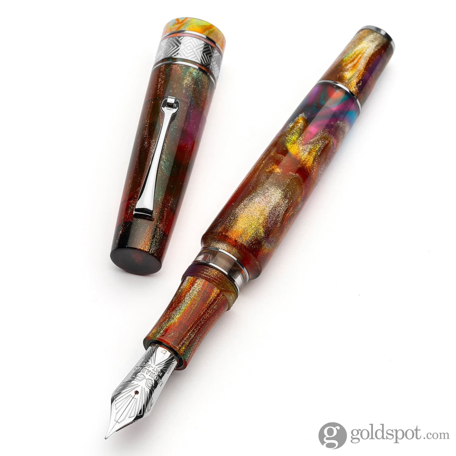 Leonardo Supernova Fountain Pen in Brooks PM5 No. 8 Size 14kt Gold