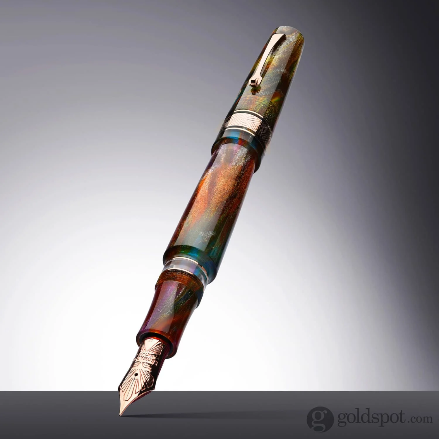 Leonardo Supernova Fountain Pen in Brooks PM5 No. 8 Size 14kt Gold