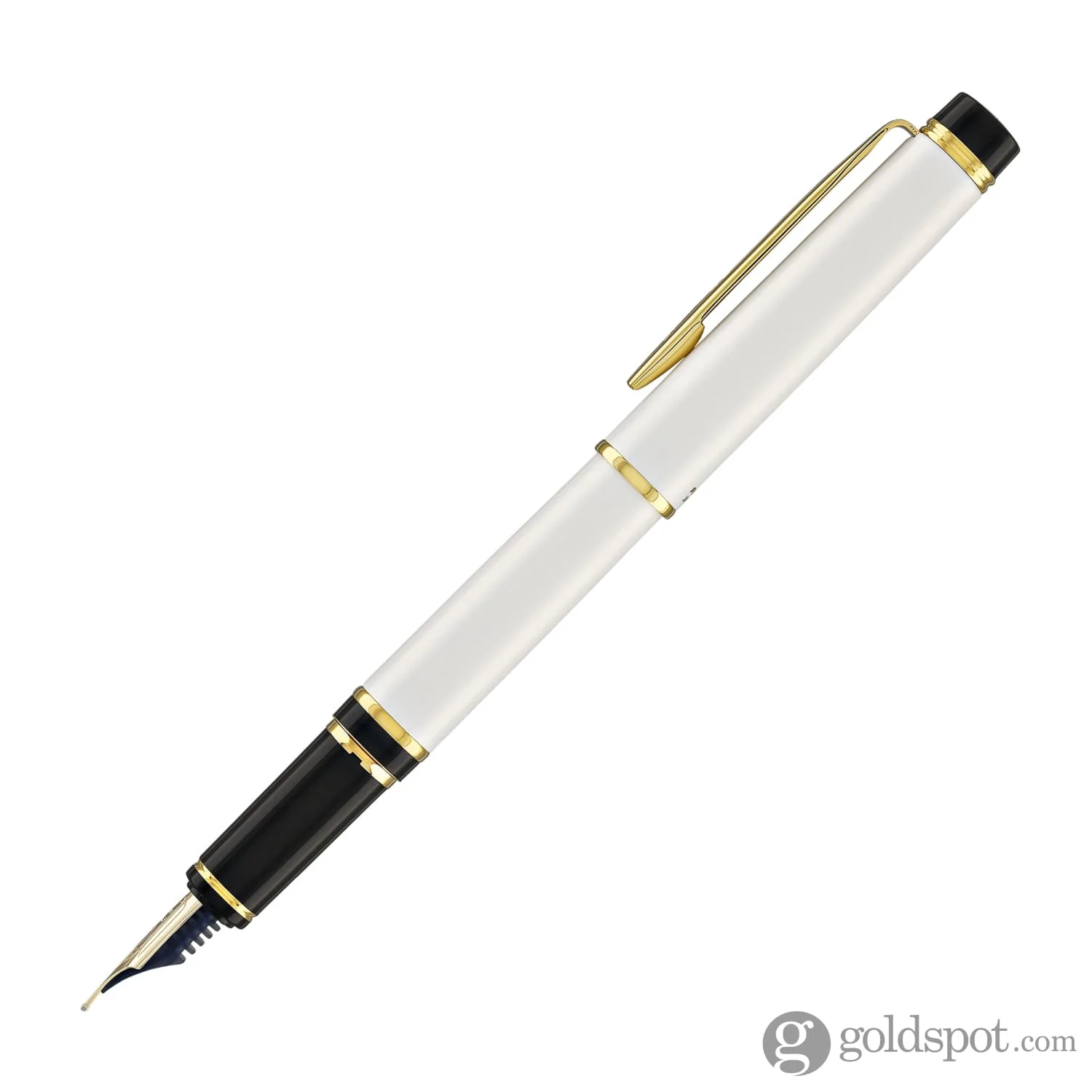 Pilot Grance Fountain Pen in Pearl White - 14k Gold Nib