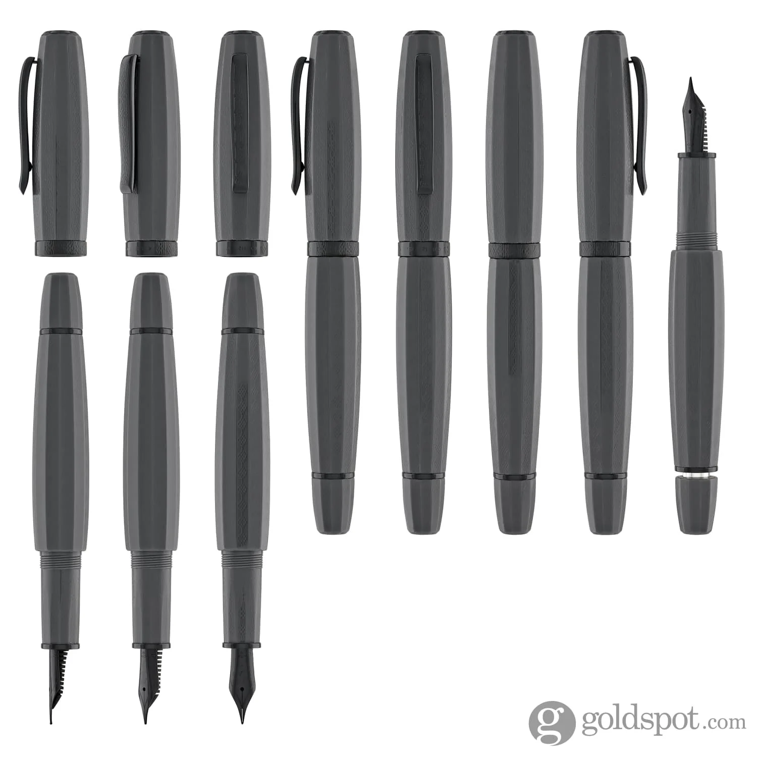 Scribo Feel Fountain Pen in Anni60 with Ultra Black PVD Trim