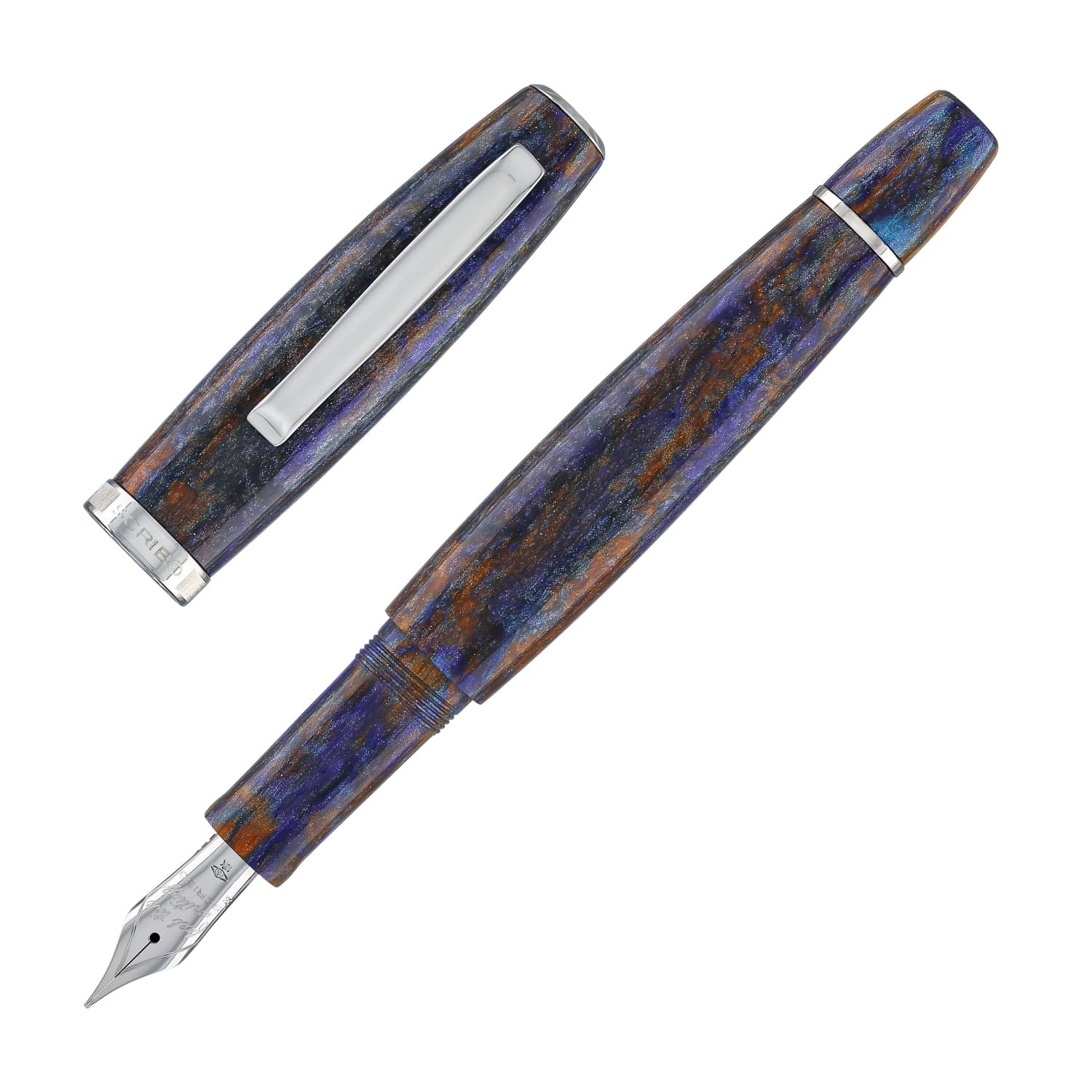 4435-scribo-la-dotta-fountain-pen-in-al-zigant-diamondcast-1.jpg Scribo La Dotta Fountain Pen in Al Zigant Diamondcast