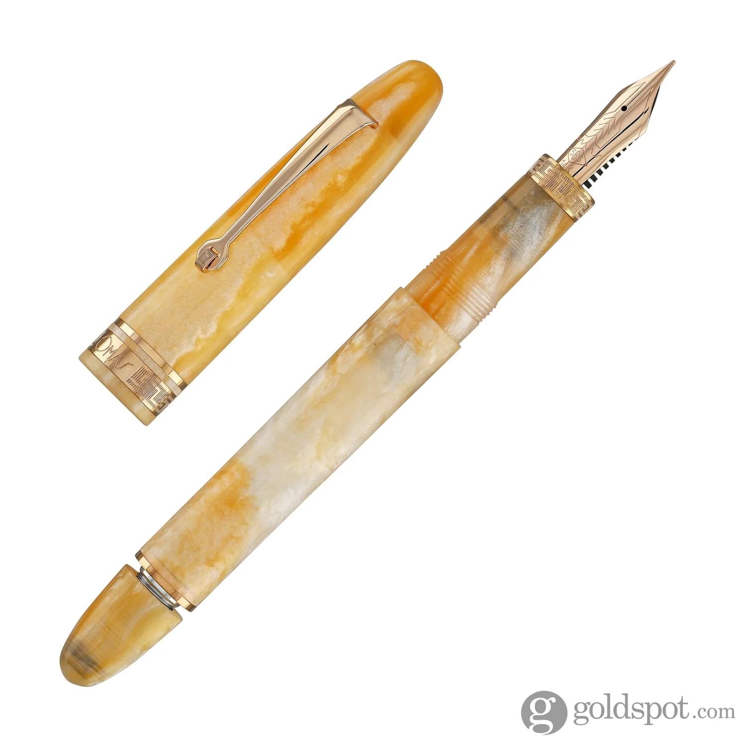 4474-omas-ogiva-fountain-pen-in-peach-bellini-with-rose-gold-trim-7.webp Omas Ogiva Fountain Pen in Peach Bellini with Rose Gold Trim