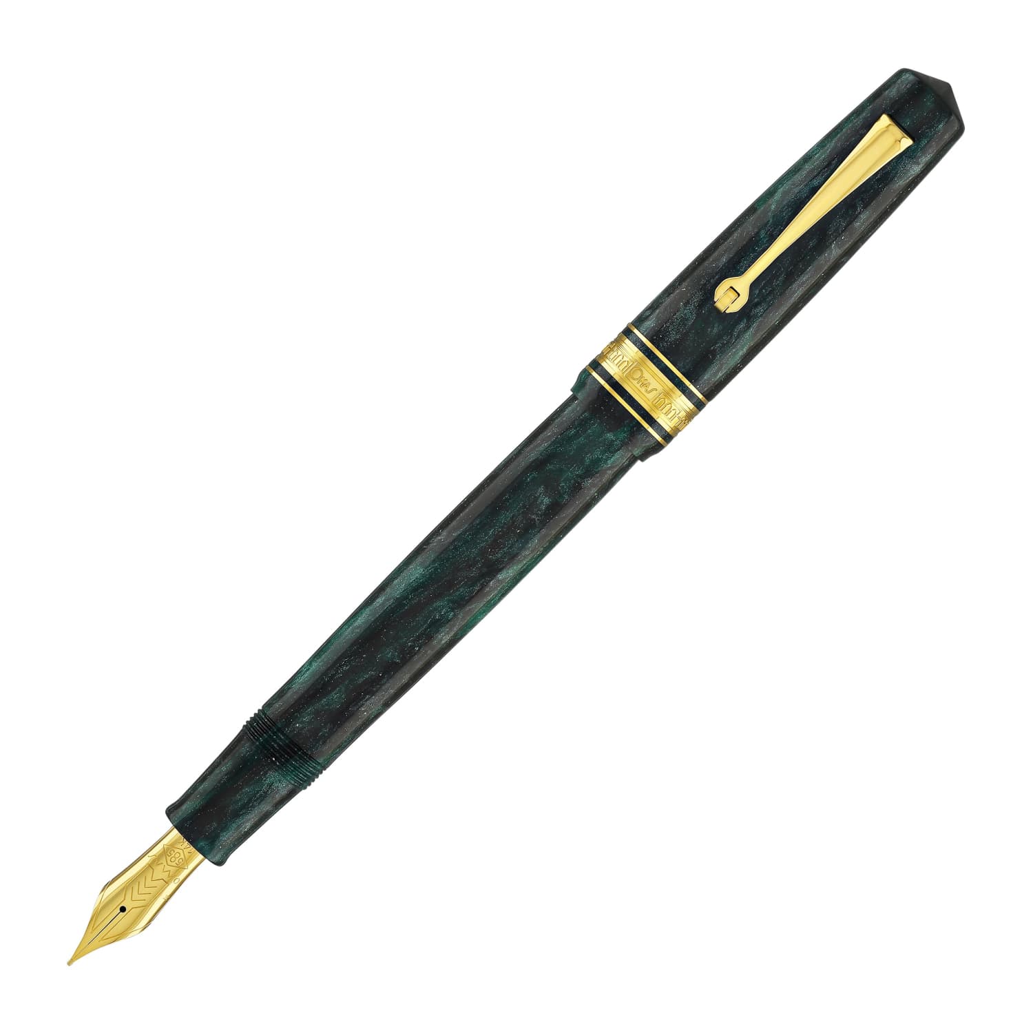 4480-omas-bologna-fountain-pen-in-smeraldo-elegante-elegant-emerald-with-gold-trim-1.jpg Omas Bologna Fountain Pen in Smeraldo Elegante (Elegant Emerald) with Gold Trim