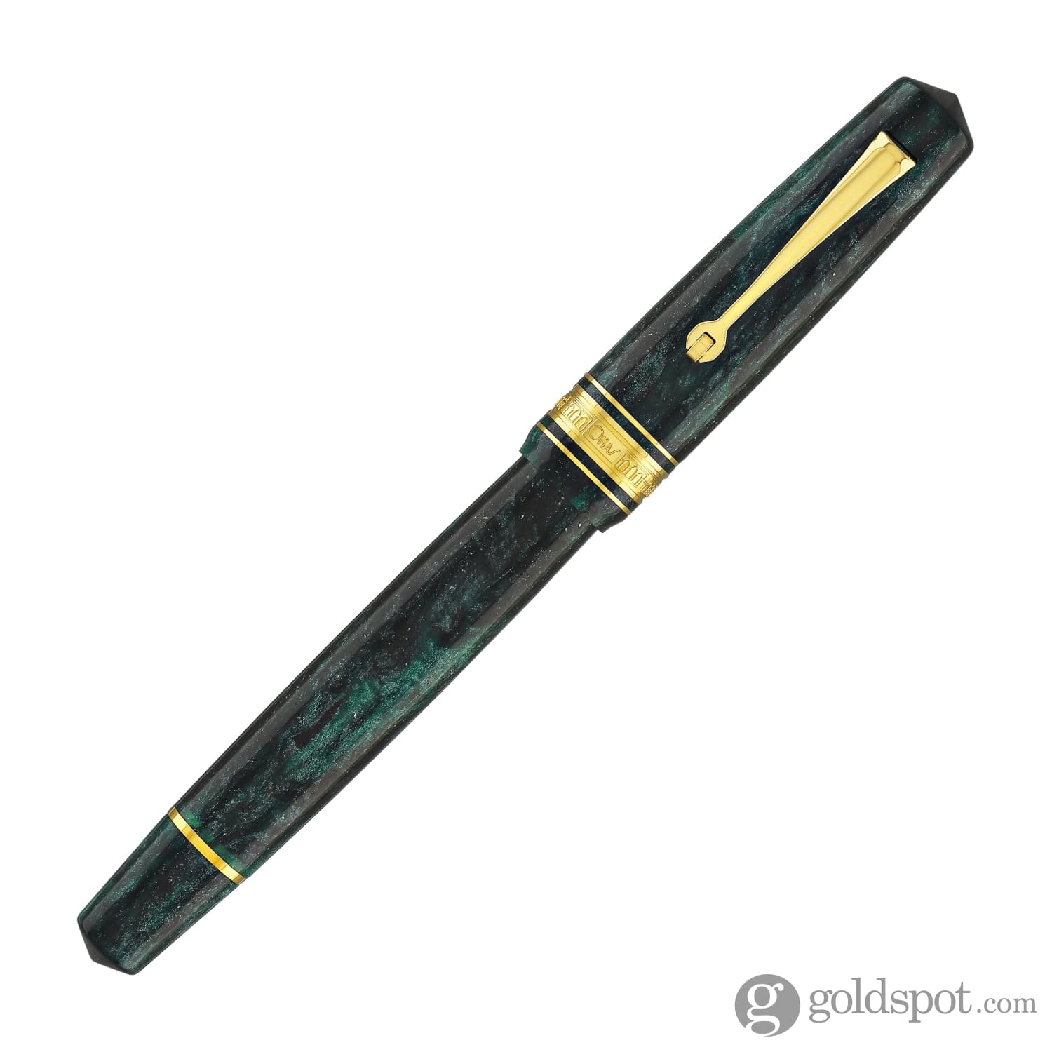 Omas Bologna Fountain Pen in Smeraldo Elegante (Elegant Emerald) with Gold Trim