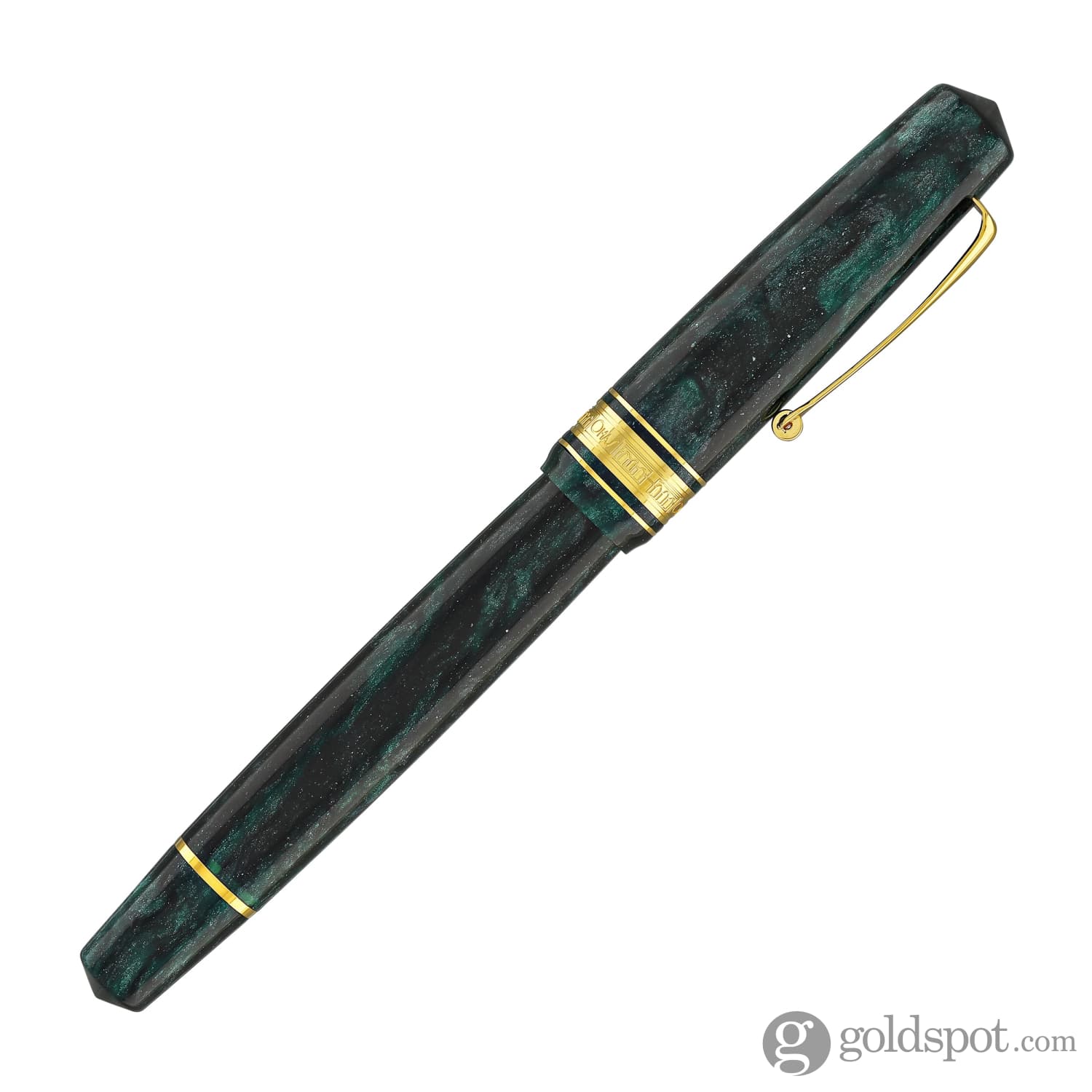 Omas Bologna Fountain Pen in Smeraldo Elegante (Elegant Emerald) with Gold Trim