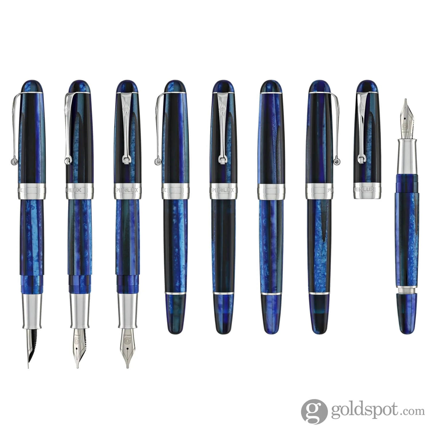 4503-penlux-masterpiece-delgado-fountain-pen-in-blue-grotto-8.webp Penlux Masterpiece Delgado Fountain Pen in Blue Grotto