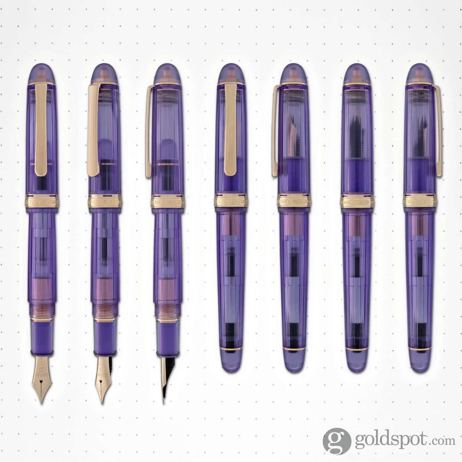Platinum 3776 Century Fountain Pen in Nice Lavander Purple - 14K Gold