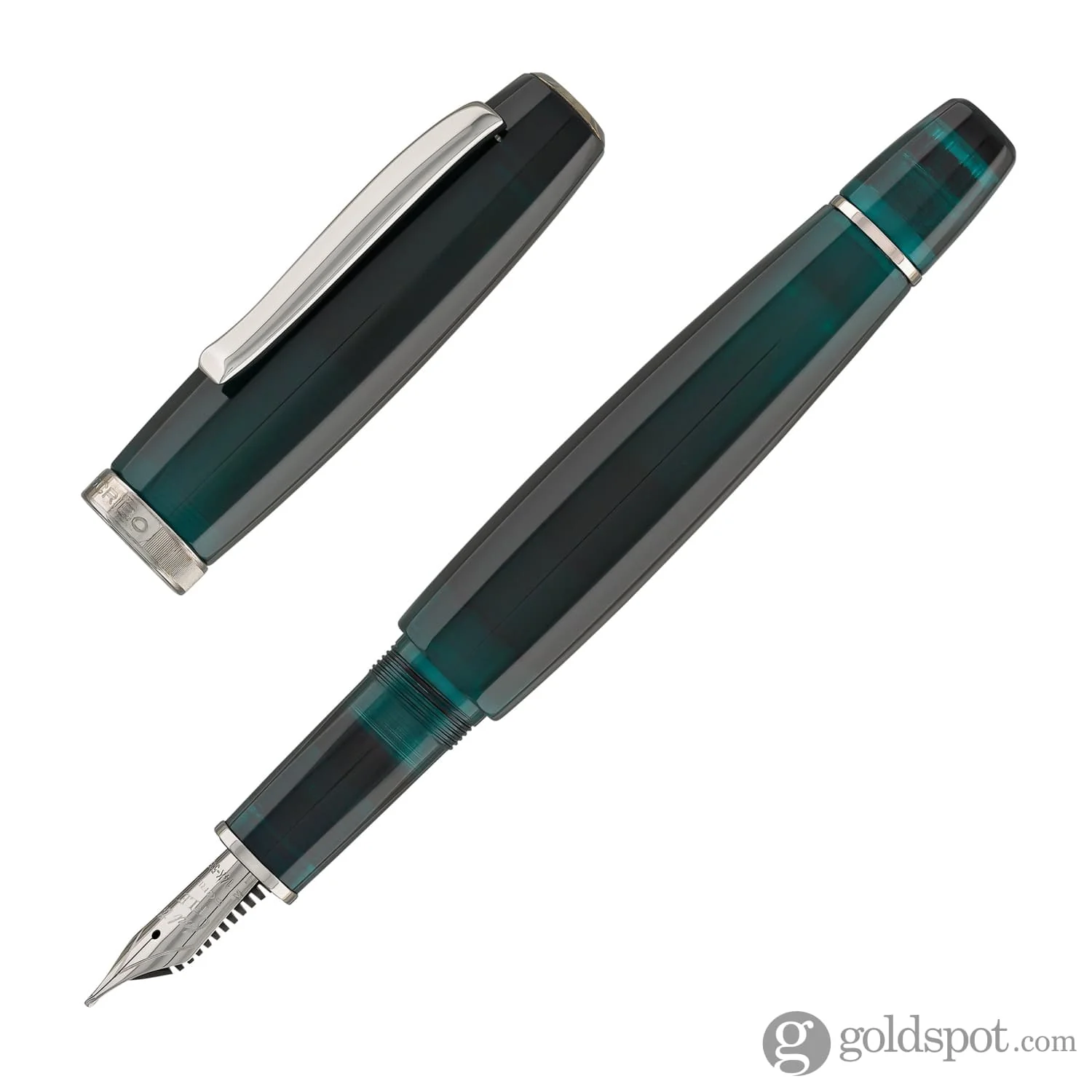 Scribo Feel Fountain Pen in Ombre Verdi with Platinum Trim