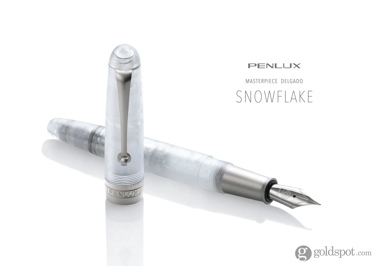 4562-penlux-masterpiece-delgado-fountain-pen-in-snowflake-9.webp Penlux Masterpiece Delgado Fountain Pen in Snowflake