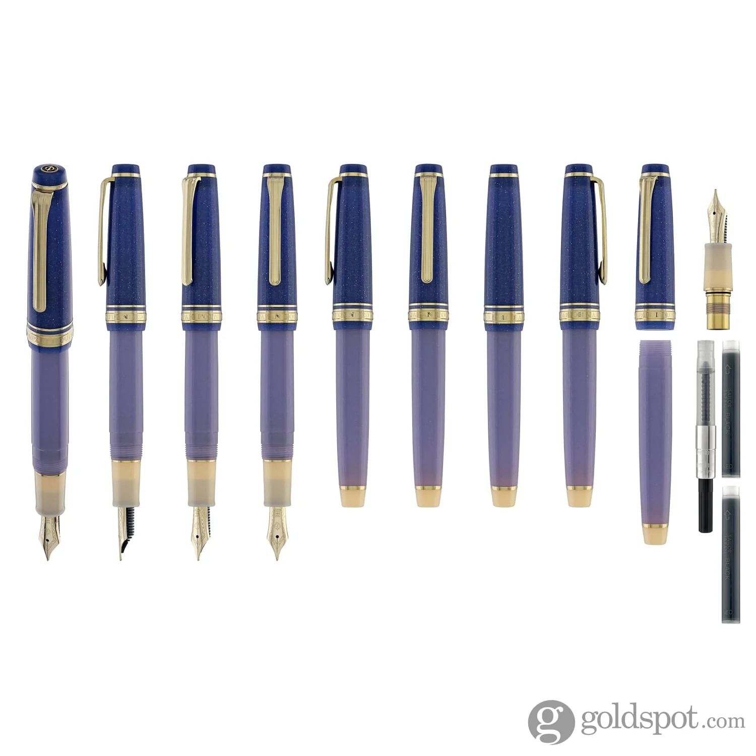 Sailor Pro Gear Slim Fountain Pen in Dreamy Hour - 14kt Gold
