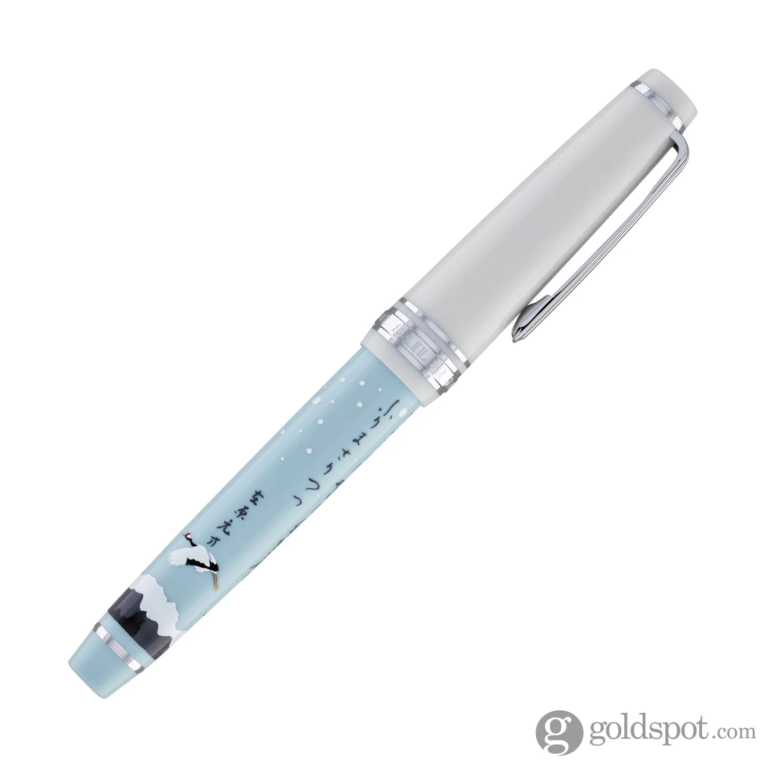 4619-sailor-professional-gear-slim-seasonal-waka-poetry-fountain-pen-in-winter-14k-gold-with-rhodium-plating-7.webp Sailor Professional Gear Slim Seasonal Waka Poetry Fountain Pen in Winter - 14K Gold with Rhodium Plating