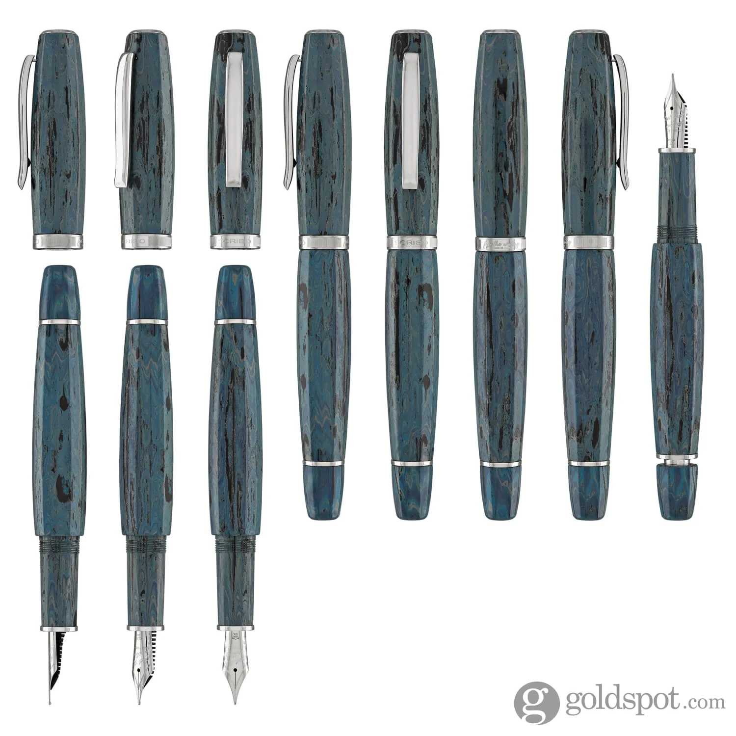 Scribo Feel Fountain Pen in Due Sorelle Ebonite
