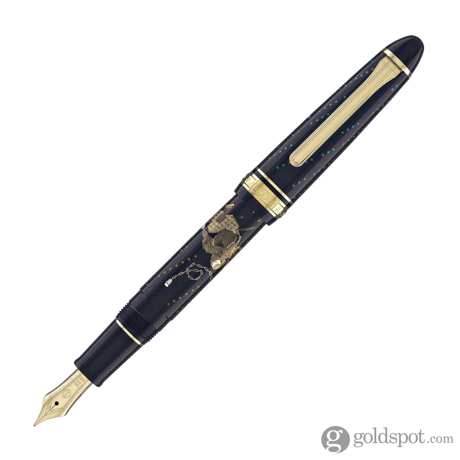 4666-sailor-1911-standard-ninja-fountain-pen-in-kusarigama-with-gold-trim-14k-gold-3.webp Sailor 1911 Standard Ninja Fountain Pen in Kusarigama with Gold Trim - 14K Gold