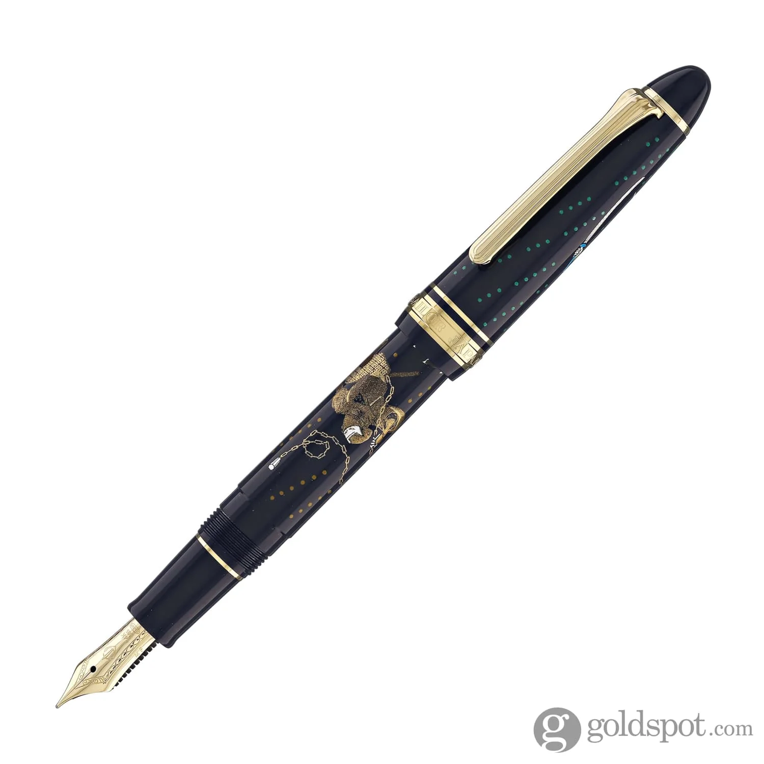 4666-sailor-1911-standard-ninja-fountain-pen-in-kusarigama-with-gold-trim-14k-gold-4.webp Sailor 1911 Standard Ninja Fountain Pen in Kusarigama with Gold Trim - 14K Gold