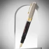 Omas Bologna Fountain Pen in Galassia Argento with Gold Trim 14K