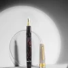 Omas Bologna Fountain Pen in Galassia Argento with Gold Trim 14K
